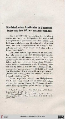 Die griechischen Rundbauten im Zusammenhange mit den Göttern- und Heroencultus