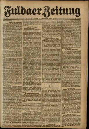 Ausgabe vom Montag, den 23. Dezember 1918.