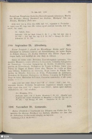 347. 1188, September 29. Altenburg