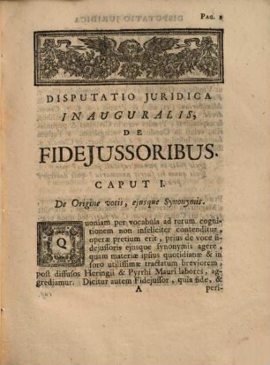 Disputatio Iuridica Inauguralis De Fideiussoribus