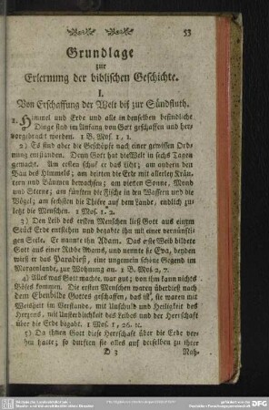 Grundlage zur Erlernung der biblischen Geschichte