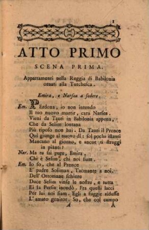 Solimano : Dramma per musica