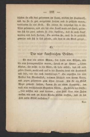 45. Die vier kunstreichen Brüder.