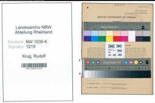 Entnazifizierung Rudolf Krug , geb. 25.09.1909 (Arzt)