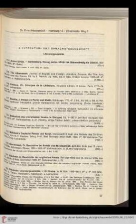 3. Literatur- und Sprachwissenschaft
