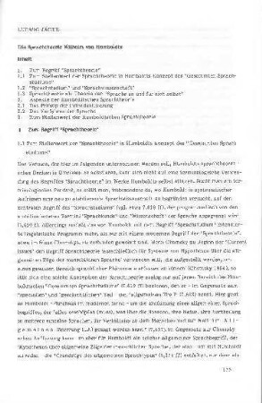 Die Sprachtheorie Wilhelm von Humboldts