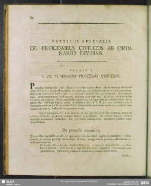 [Ordinis Iudiciorum Electoralium Saxonicorum] Partis II. Specialis