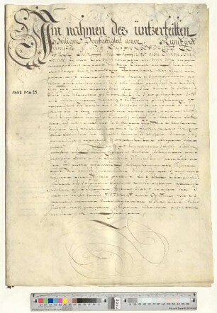 Testament von Gerdrudt Töbing, Ehefrau des Ludolf von Lafferde, besiegelt durch die Ratsmannen Georg Stöterogge und Johan Owdorff.