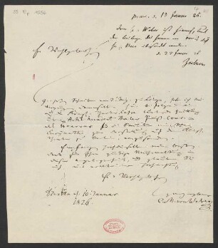 Brief an Karl Friedrich Tzschucke : 10.01.1826