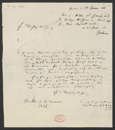 Brief an Karl Friedrich Tzschucke : 10.01.1826