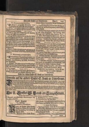 Vorrede auf die andere Epistel S. Pauli an Timotheum.