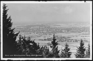 Bautzen. Blick vom Mönchswalder Berg nach Bautzen