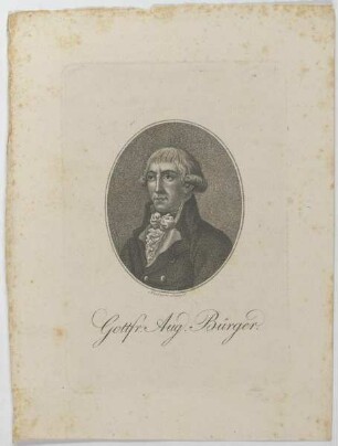 Bildnis des Gottf. Aug. Bürger