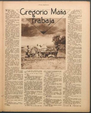 Gregorio Maña trabaja