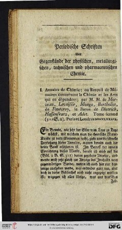 Periodische Schriften