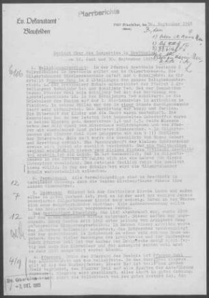 Brettheim-Hilgartshausen: Inspektionsbericht 1965