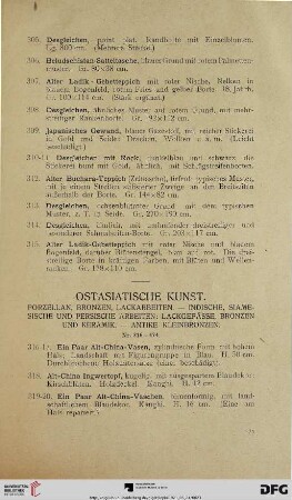 Ostasiatische Kunst (Nr. 316-474)