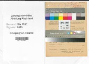 Entnazifizierung Eduard Bourguignon , geb. 23.06.1909 (Friseur)
