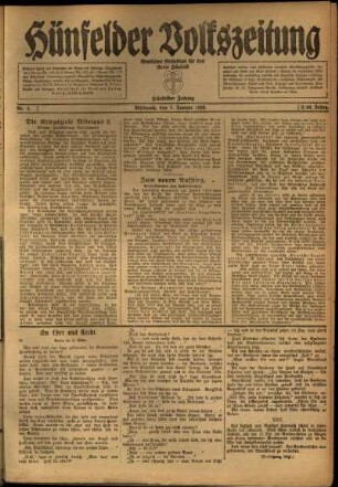 Ausgabe vom Mittwoch, den 07. Januar 1920.