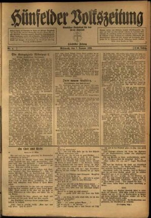 Ausgabe vom Mittwoch, den 07. Januar 1920.