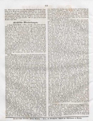 124 Kirchliche Mittheilungen