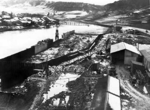 Schleuse Grevenmacher/Mosel im Bau