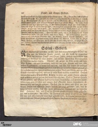Schluß-Gebeth.