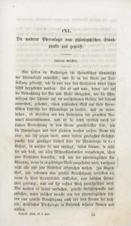 513-533 Die moderne Phrenologie vom philosophischen Standpunkte aus geprüft : zweiter Artikel