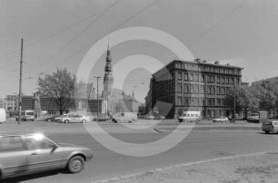 Ehemaliger Rathausplatz (Latviešu Strēlnieku laukums) in Riga