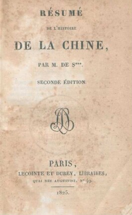 Résumé de l'histoire de la Chine