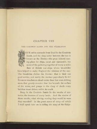 CHAPTER VIII. THE GOODWIN SANDS AND THE FORELANDS