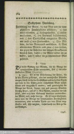 Sechzehnte Vorlesung. Fortsetzung der Mittel, die das Blut und die lymphatischen Feuchtigkeiten abführen