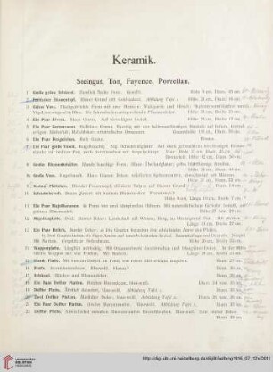 Keramik (Nr. 1-107)