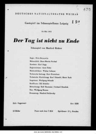 Der Tag ist nicht zu Ende