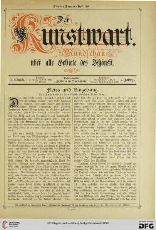 Fleiss und Eingebung: zur Psychologie des dichterischen Schaffens