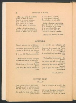Último beso : (Vals)