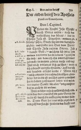 Der ander brieff des Apostels Pauli an Timotheum.