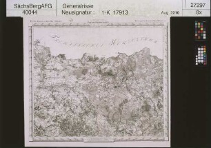 Topographischer Atlas des Königreichs Sachsen (Oberreitscher Atlas 1819-1860, Umdruckausgabe); Großenhain