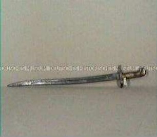 Säbelbajonett Modell 1853 (Yatagan) für Artillerie-Karabiner, Baden