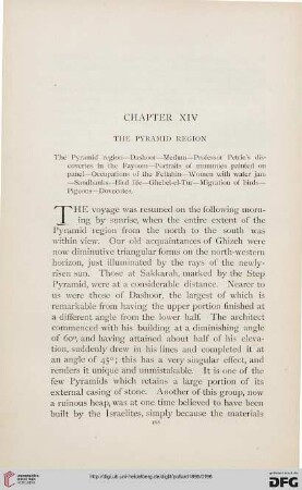 Chapter XIV: The pyranud region