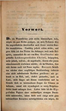 Die Zigeuner in Europa und Asien : ethnographisch-linguistische Untersuchung, vornehmlich ihrer Herkunft und Sprache, nach gedruckten und ungedruckten Quellen, 2. Einleitung über Gaunersprache, Wörterbuch und Sprachproben