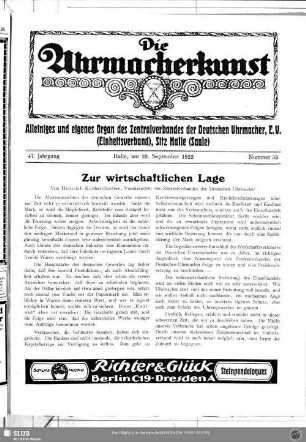 Zur wirtschaftlichen Lage
