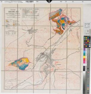 Wirtschafts-Karte des Preuß. Forstamtes Bredelar Bl. 2, Waldzustand 1.10.1939, Handstück des Forstinspektionsbeamten