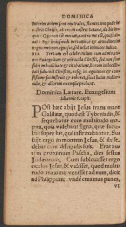 Dominica Laetare.