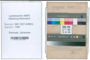Entnazifizierung Johannes Schraatz , geb. 09.04.1901 ()