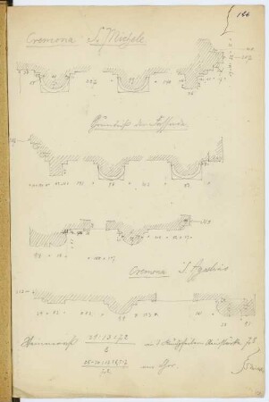 San Michele, Cremona: Details (aus: Skizzen- und Fotoalbum 4)