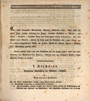 Jahresbericht von der Königlichen Studien-Anstalt zu Dilingen. 1816