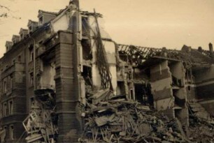 Zerstörungen Zweiter Weltkrieg - Stadtgebiet. Sofienstraße/Geranienstraße