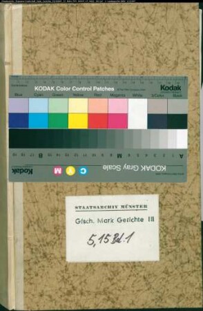 Belege zum Hypothekenbuch ("Scrinium") des Untergerichts Rhade, Bd. 1
