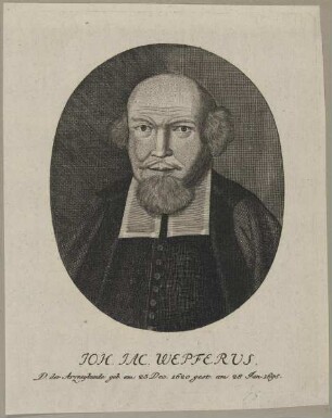 Bildnis des Joh. Jac. Wepferus